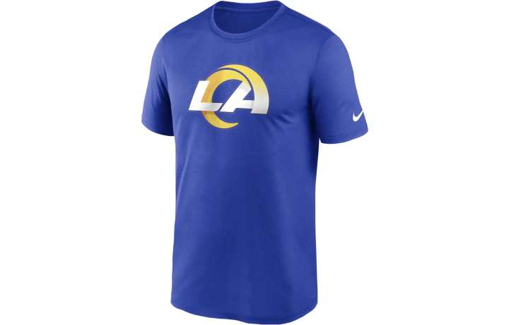 Nike Nike T Shirts Men's Royal Blue Crew Neck Moderate Straight Fit