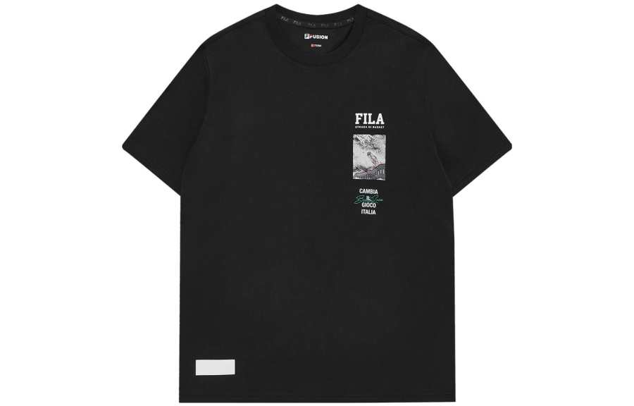 FILA FUSION T Shirt Men's Pitch Black