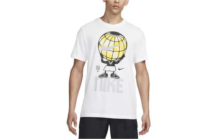Nike Nike T Shirts Men's White Crew Neck Moderate Straight Fit