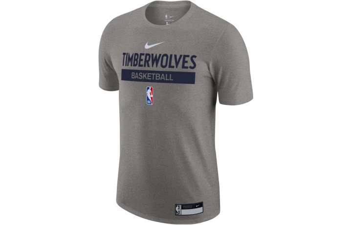 Nike Nike T Shirts Men's Gray Crew Neck Moderate Straight Fit
