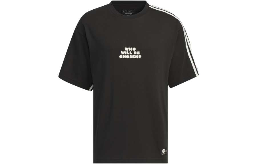 Adidas Neo X Disney T Shirts Unisex Black Crew Neck Moderate Straight Fit