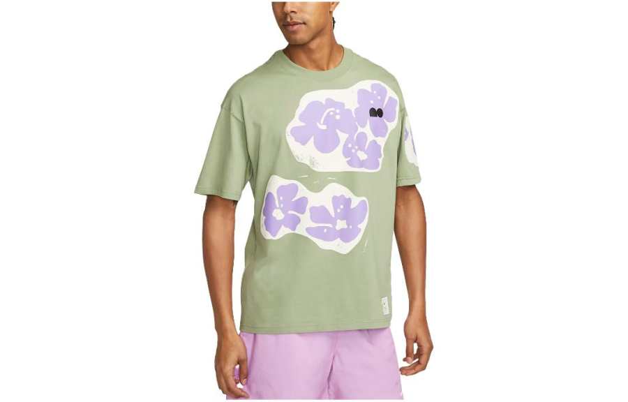 Nike Nike T Shirts Men's Matcha Crew Neck Moderate Straight Fit