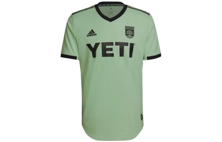 Adidas Adidas T Shirts Men's Green V Neck Moderate Straight Fit