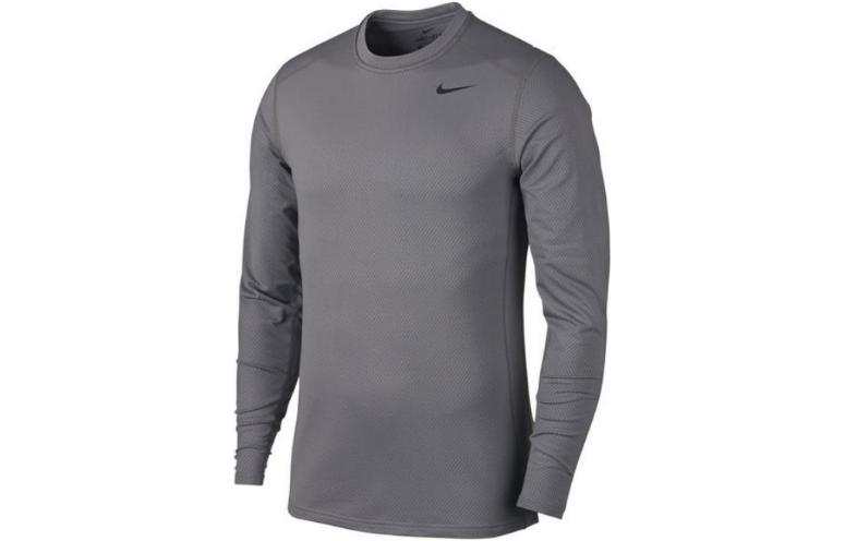 Nike Nike T Shirts Men's Gray Crew Neck Moderate Straight Fit