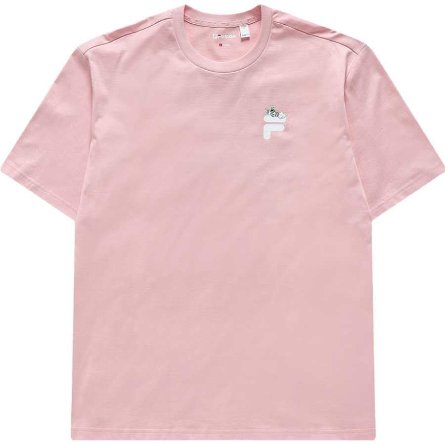 FILA FUSION SS23 T Shirt Unisex Youth Pink