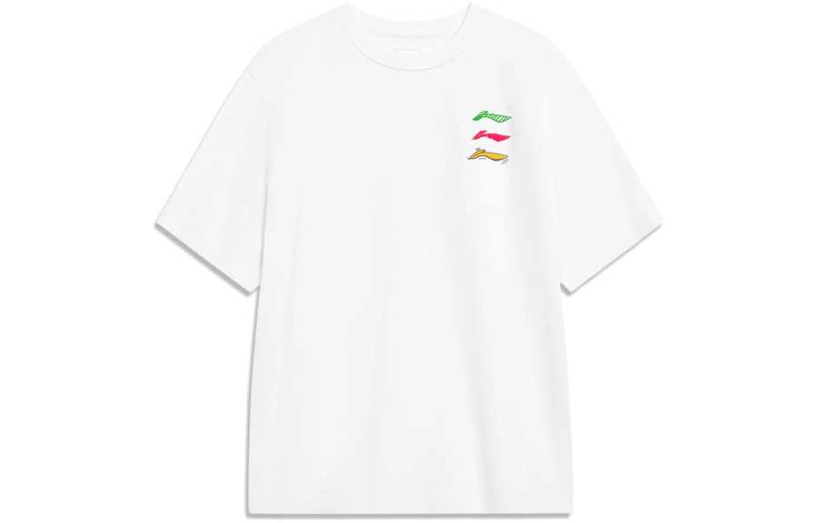 Li-Ning Li Ning Sports Fashion Collection T Shirt Unisex Standard White