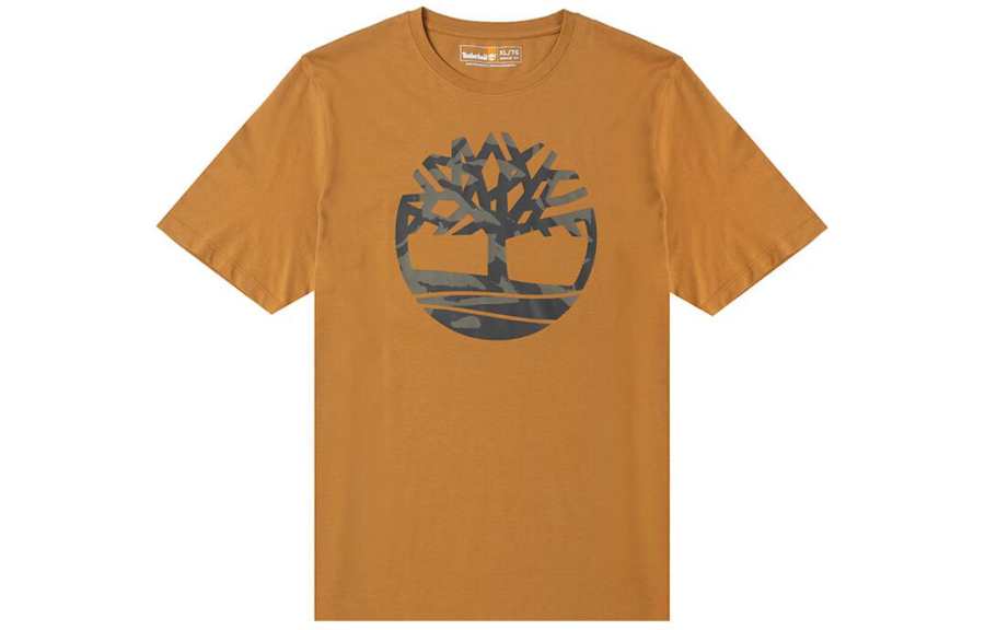 Timberland T Shirts Men's Wheat Crew Neck Moderate