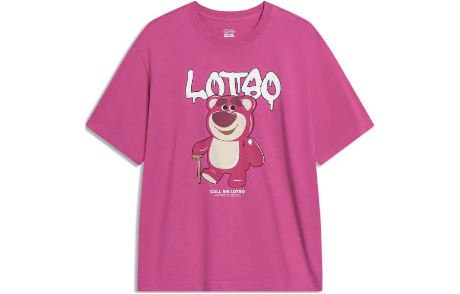 Li-Ning Li Ning x Disney T Shirt Unisex Rose Purple