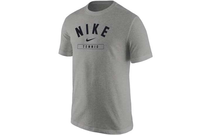 Nike Nike T Shirts Men's Gray Crew Neck Moderate Straight Fit