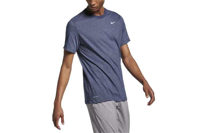 Nike Nike T Shirts Men's Black Jade Crew Neck Moderate Straight Fit
