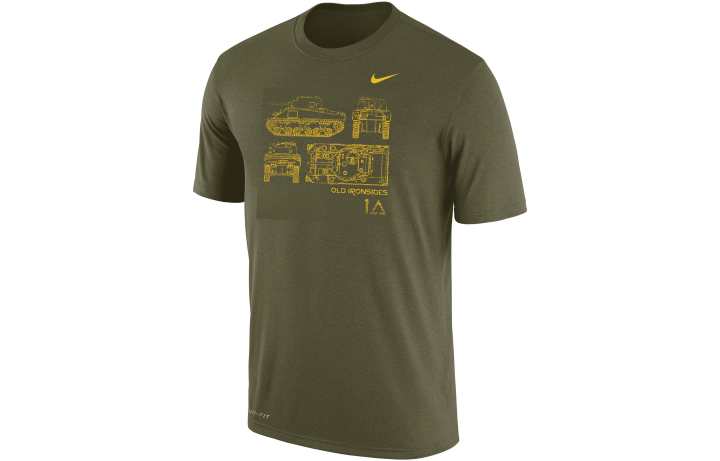 Nike Nike T Shirts Men's Olive Crew Neck Moderate Straight Fit