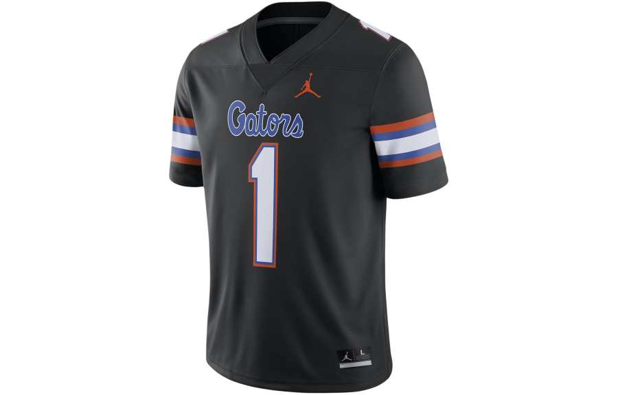 Jordan Jordan DRI FIT UF College Football Jersey T Shirt Men's Black