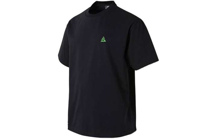 New Balance New Balance T Shirts Men's Black Crew Neck Moderate Straight Fit