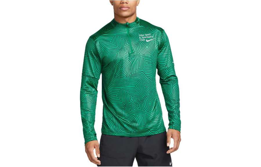 Nike Nike T Shirts Men's Green Crew Neck Moderate Straight Fit