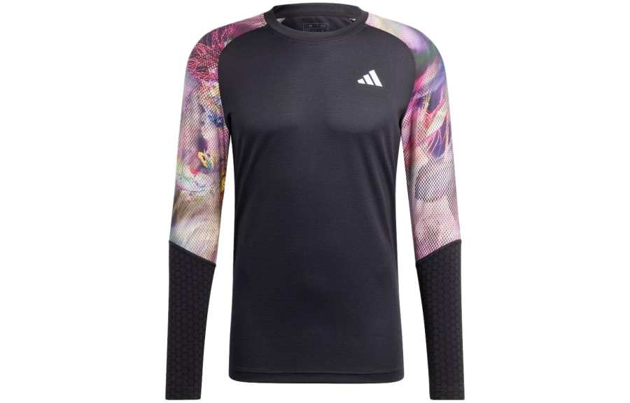Adidas Adidas T Shirts Men's Black Crew Neck Moderate Straight Fit