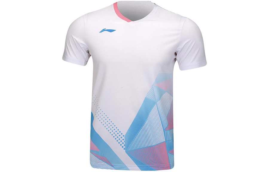 Li-Ning Li Ning Badminton Collection T Shirt Unisex White