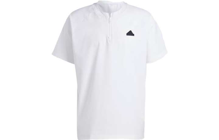 Adidas Adidas T Shirts Men's White Crew Neck Moderate Straight Fit