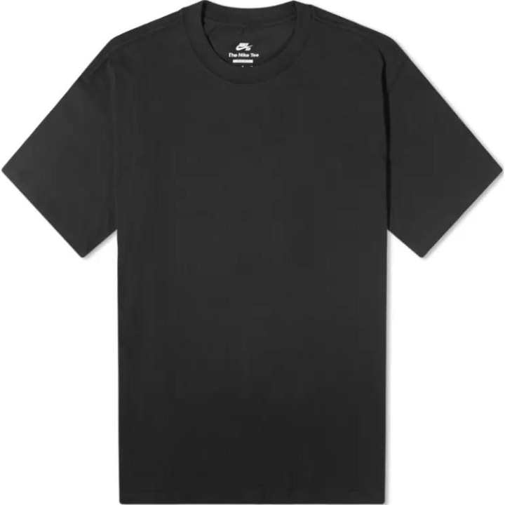 Nike Nike T Shirts Men's Black Crew Neck Moderate Straight Fit