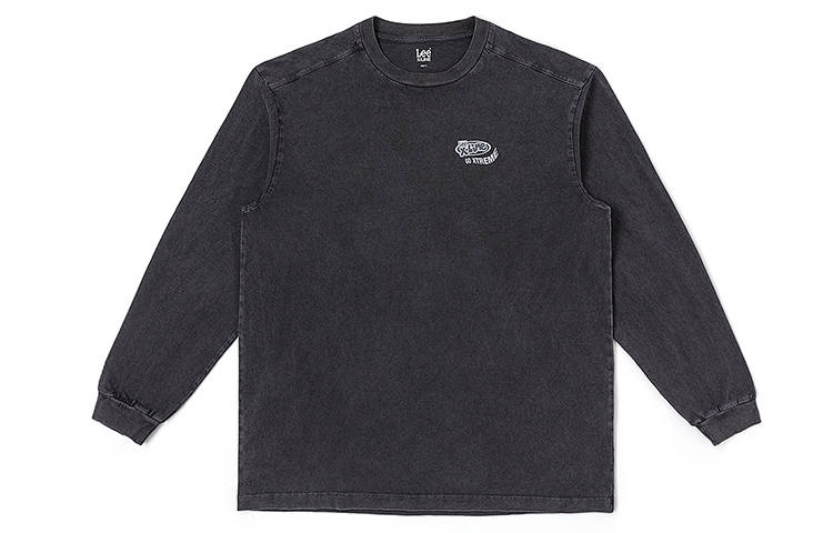 Lee Xline T Shirts Men's Black Crew Neck Moderate Straight Fit
