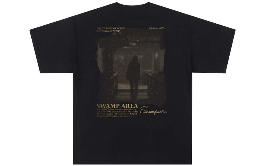 SWAMP AREA T Shirts Unisex Crew Neck Moderate Heavyweight