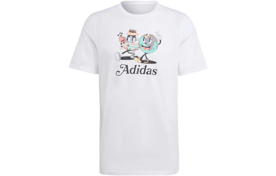 adidas originals Men White Enjoy Summer Graphic Tee