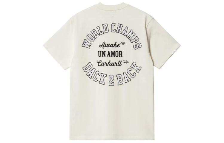 Carhartt WIP X Awake NY Carhartt WIP X Awake NY T Shirts Unisex White Crew Neck Moderate Straight Fit