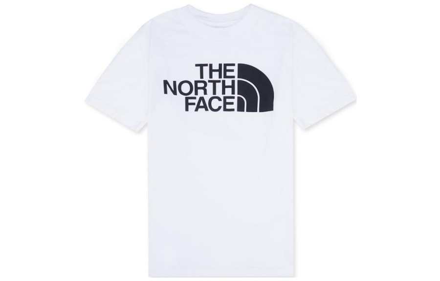 THE NORTH FACE T Shirts Men's White Crew Neck Moderate Straight Fit
