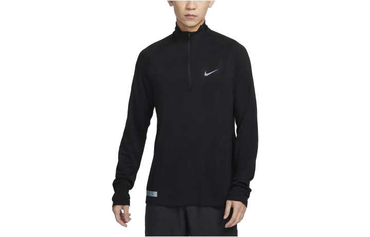 Nike Nike THERMA FIT ADV T Shirts Men's Black Stand Collar Moderate Straight Fit