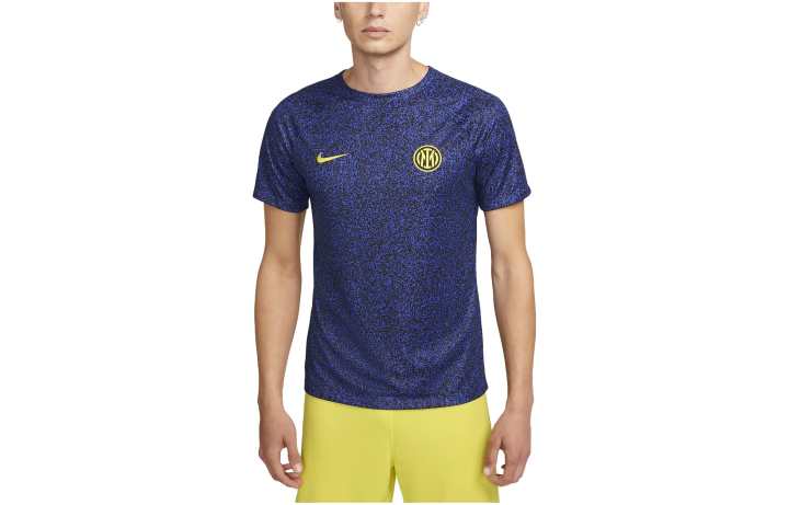 Nike Nike T Shirts Men's Blue Crew Neck Moderate Straight Fit