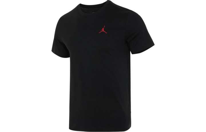 Jordan Jordan T Shirts Men's Black Crew Neck Moderate