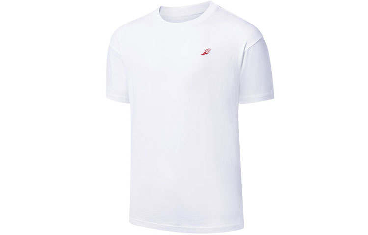 Saucony T Shirts Men's White Crew Neck Moderate Straight Fit