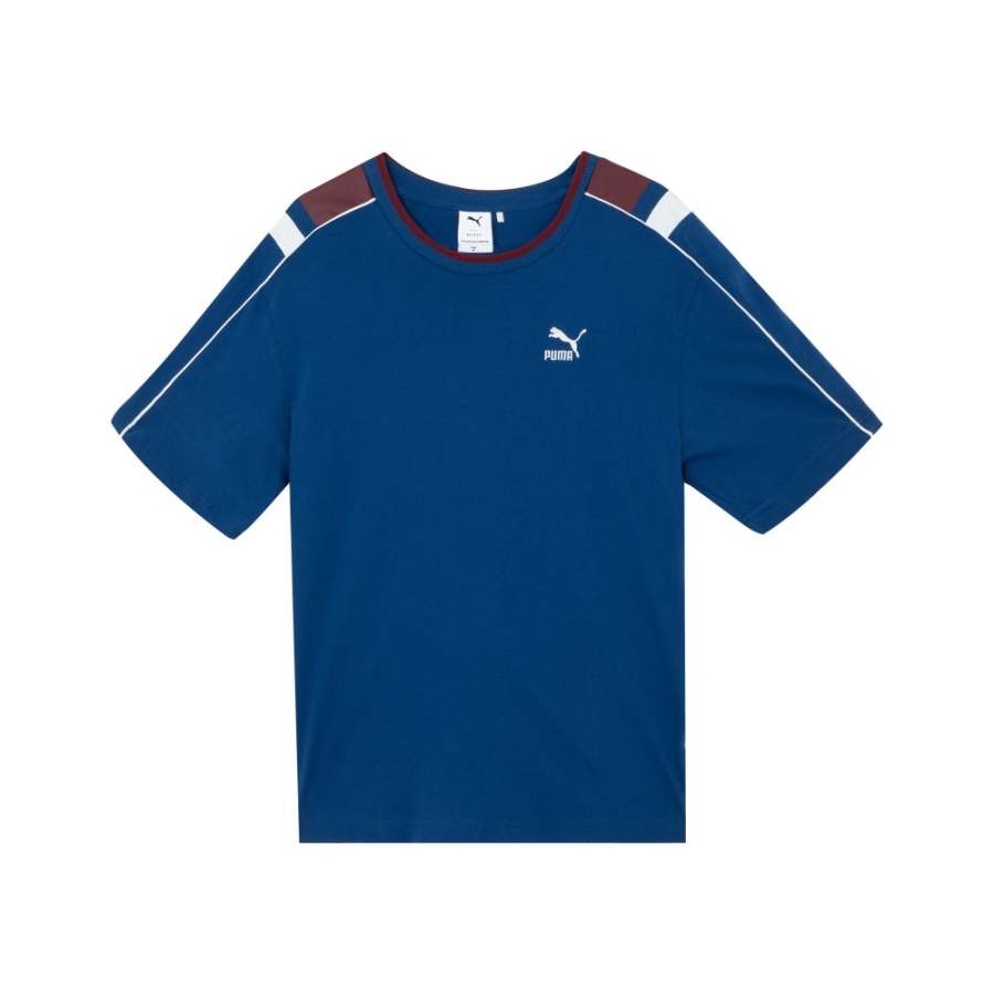 PUMA SS23 Archive T Shirts Unisex Blue Crew Neck Moderate Straight Fit