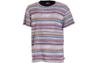 MISSONI Zig Zag Pattern Crewneck T Shirt