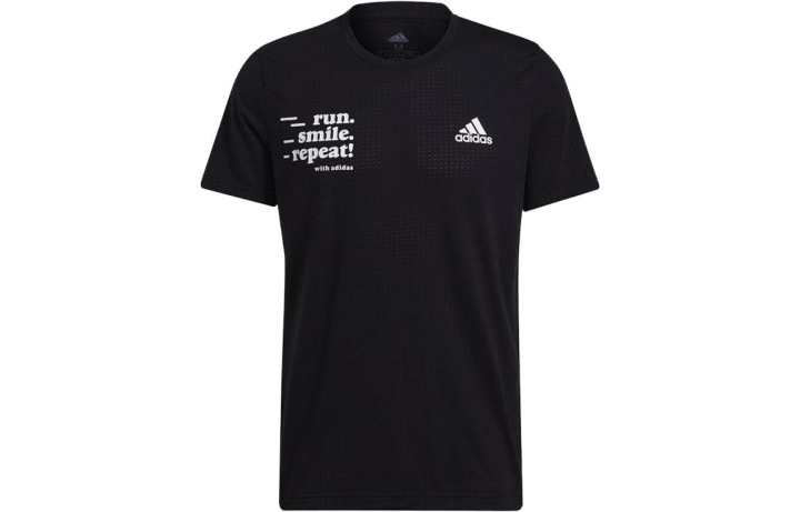 Adidas Adidas T Shirts Men's Black Crew Neck Moderate Straight Fit