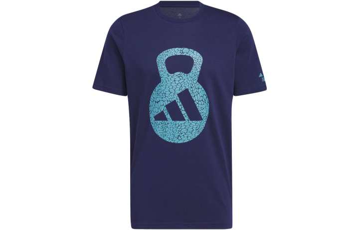 Adidas Adidas AEROREADY T Shirts Men's Blue Crew Neck Moderate Straight Fit