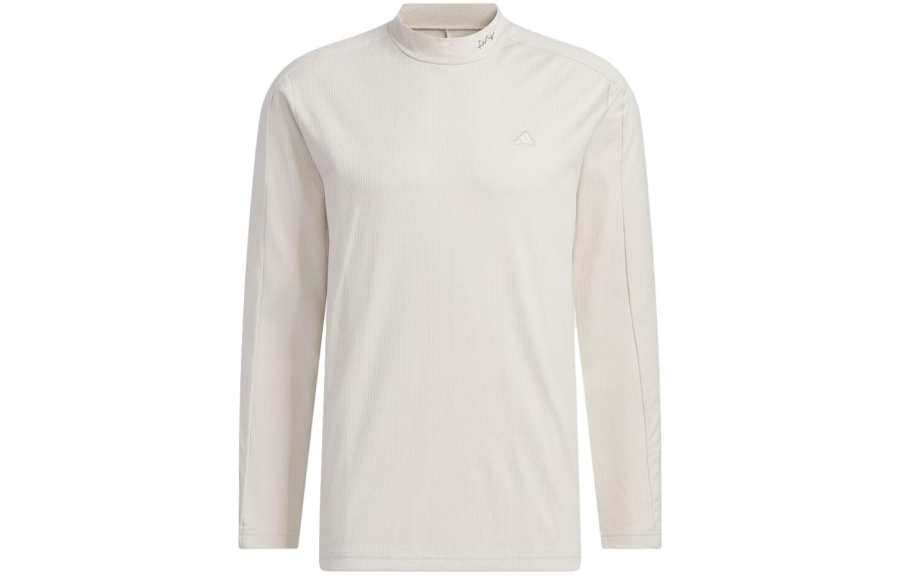 Adidas Adidas T Shirts Men's White Half Turtleneck Moderate Straight Fit