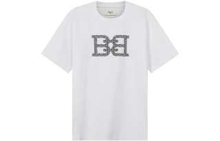 BALLY T Shirts Men's White Crew Neck Moderate Straight Fit