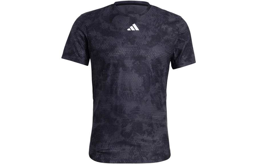 Adidas Adidas T Shirts Men's Gray Crew Neck Moderate Straight Fit