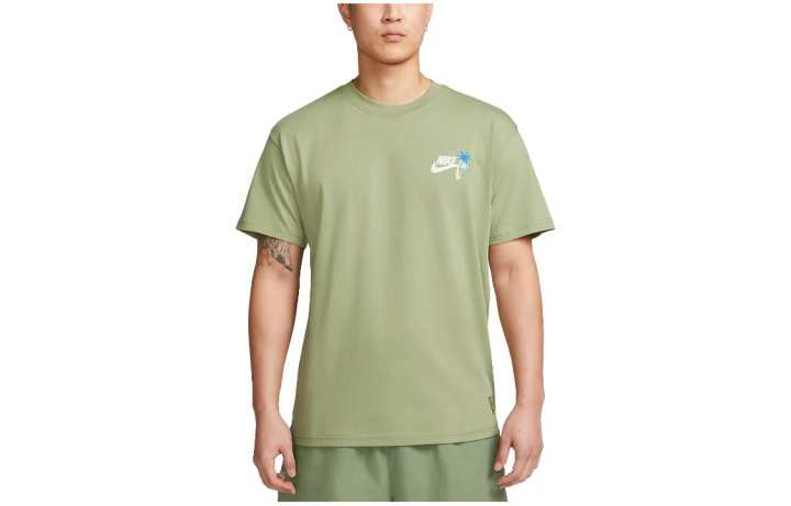 Nike Nike T Shirts Men's Matcha Crew Neck Moderate Straight Fit