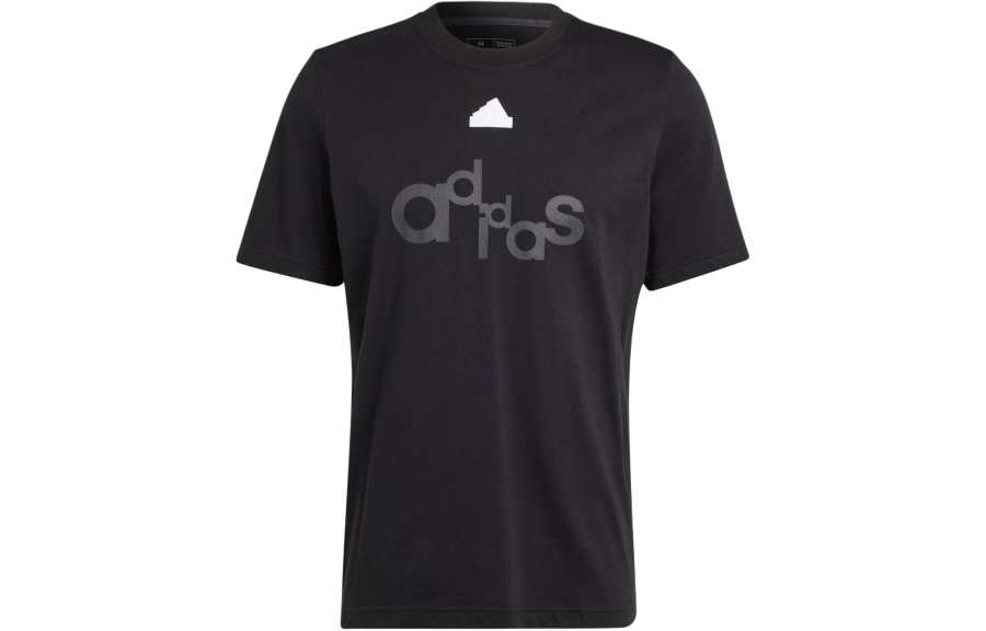 Adidas Adidas T Shirts Men's Black Crew Neck Moderate Straight Fit
