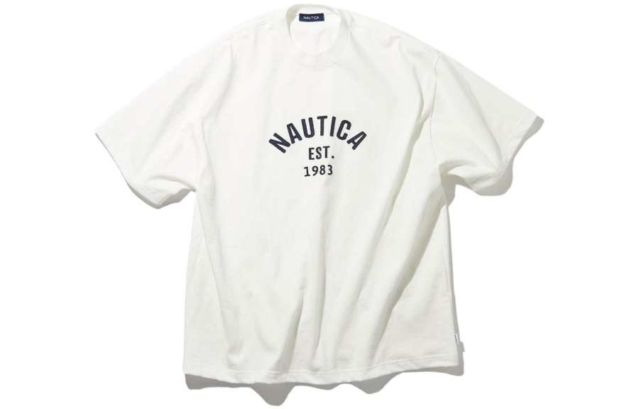 NAUTICA JAPAN Drop Shoulder Sleeve T Shirt Men's