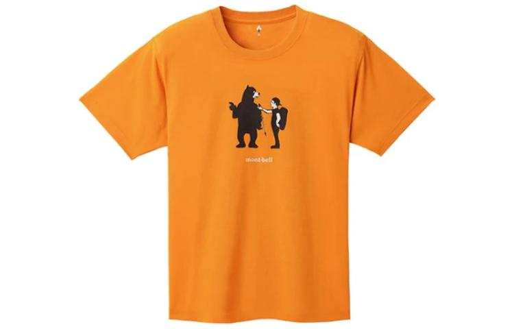 MONTBELL T Shirts Unisex Crew Neck Moderate Straight Fit