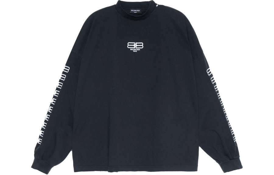Balenciaga 【Best of: PromotionsPrevious Season】BB Paris Icon long-sleeved T-Shirt