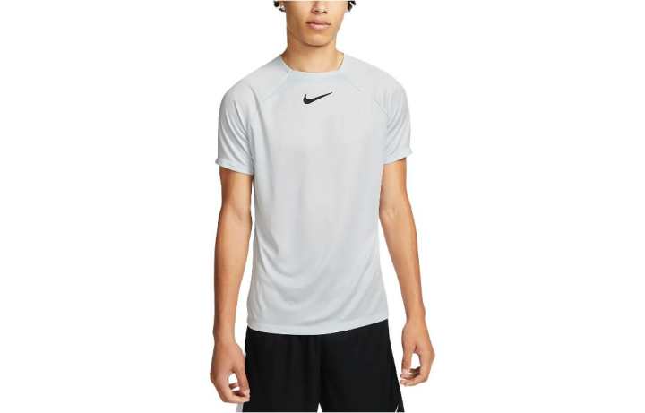 Nike Nike T Shirts Men's Light Gray Crew Neck Moderate Straight Fit