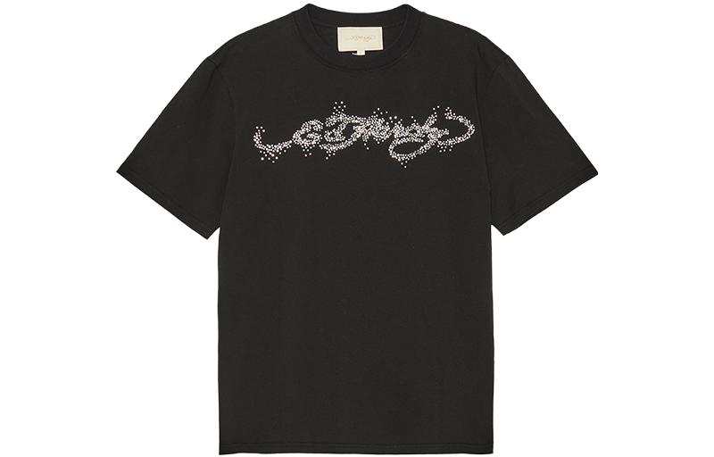 Ed Hardy T Shirts Men's Black Crew Neck Moderate Straight Fit