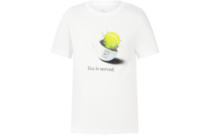 Nike Nike T Shirts Men's White Crew Neck Moderate Straight Fit