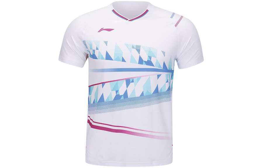 Li-Ning Li Ning Badminton Collection Raglan Sleeve T Shirt Unisex White