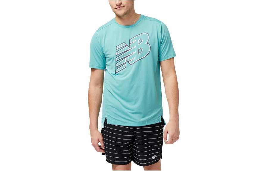 New Balance New Balance T Shirt Men's Blue Green