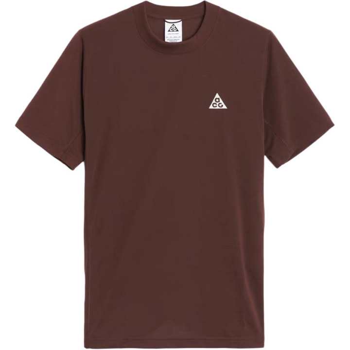 Nike Nike T Shirts Men's Brown Crew Neck Moderate Straight Fit