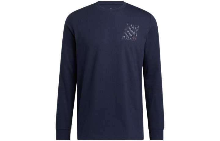 Adidas Adidas T Shirts Men's Ink Blue Crew Neck Moderate Straight Fit